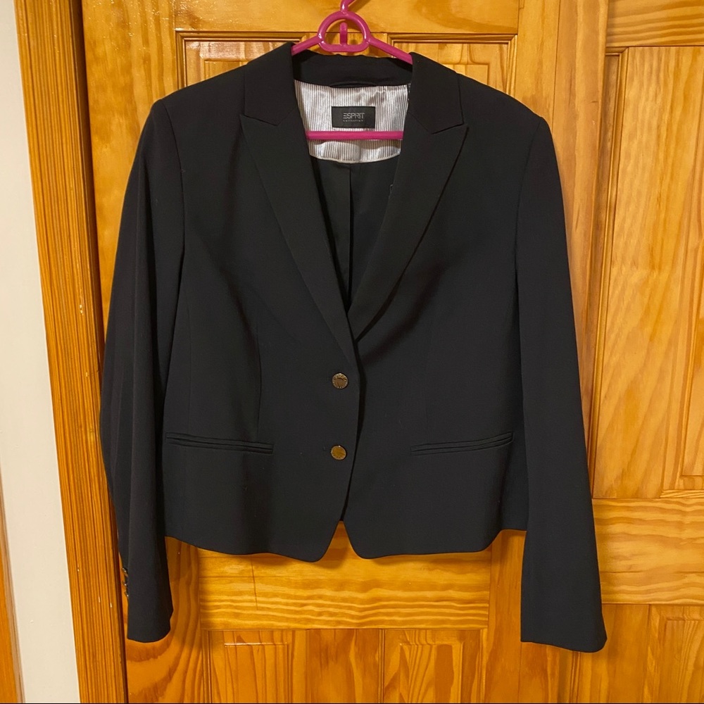 NWT ESPRIT Black Slim Fit Blazer